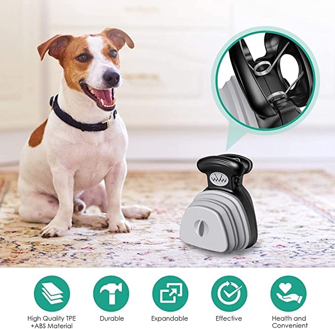 Portable Handheld Dog Pooper Scooper With Inbuilt Poop Bags Tray
