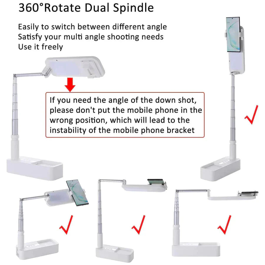 Multi-Functional Foldable Phone Stand
