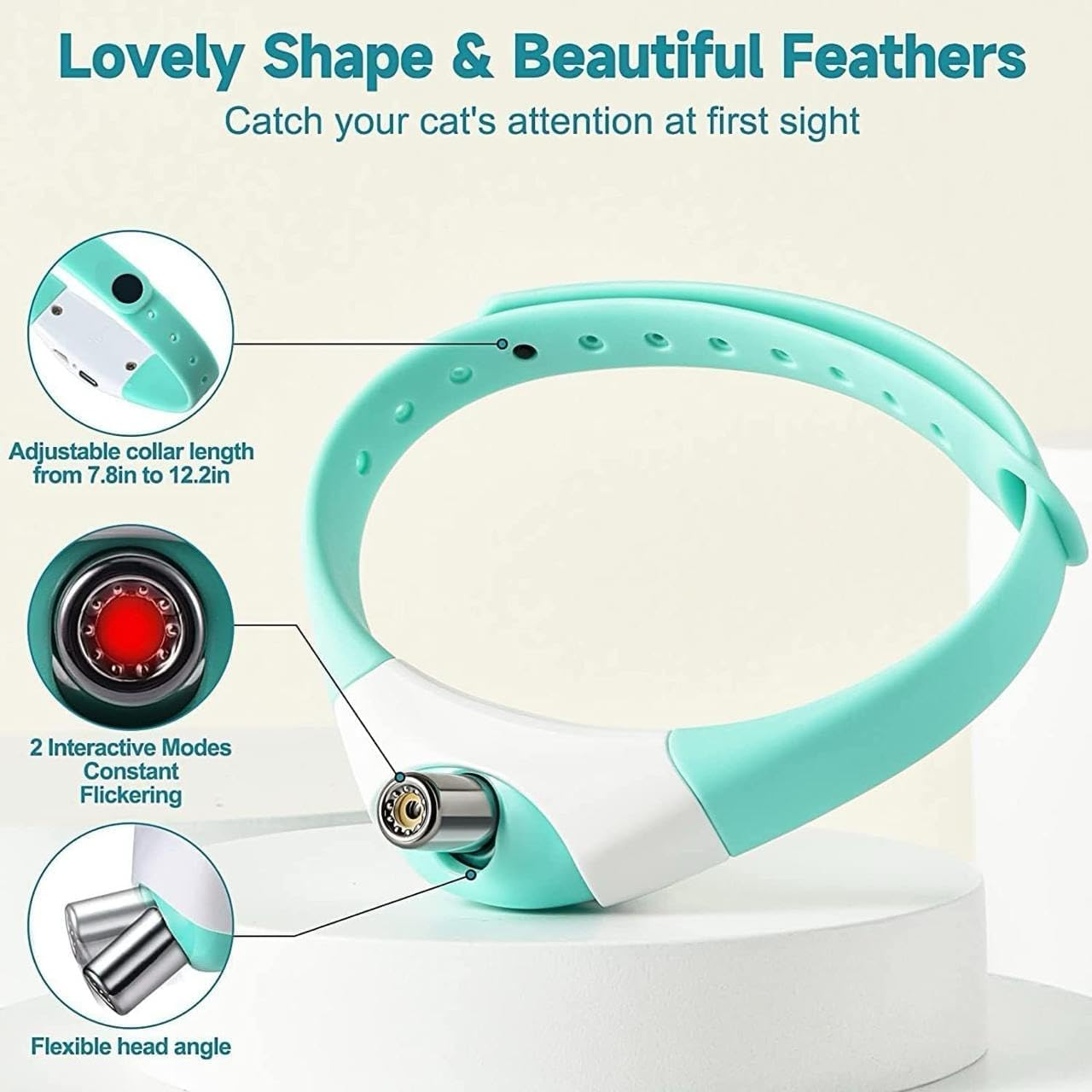 Rechargeable Laser Cat Collar