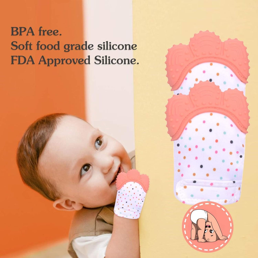 Baby Soft Teether Gloves - (Set of 2)