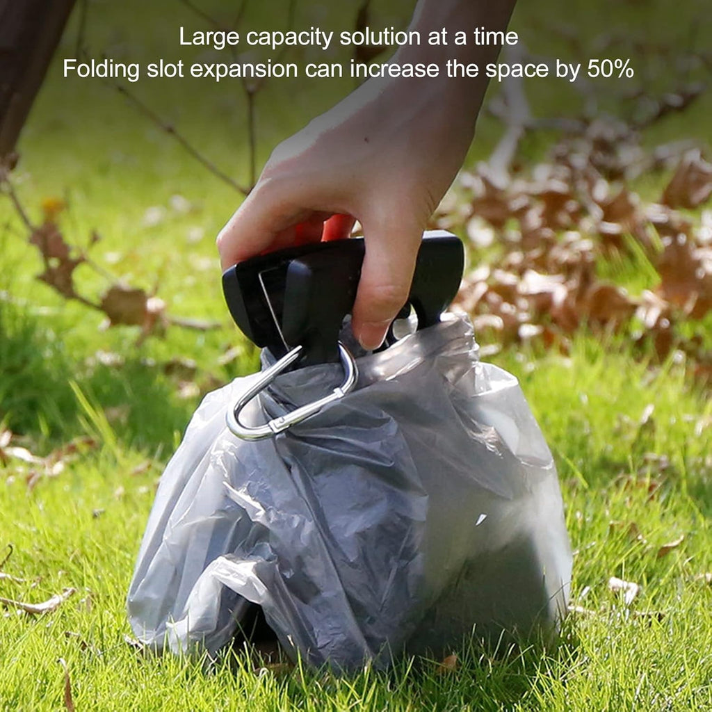 Portable Handheld Dog Pooper Scooper With Inbuilt Poop Bags Tray