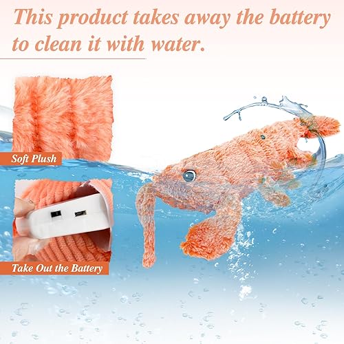 Wagging Tail Lobster Interactive Pet Toy | Smart Toy For Cats & Dogs to Keep Them Busy for Boredom