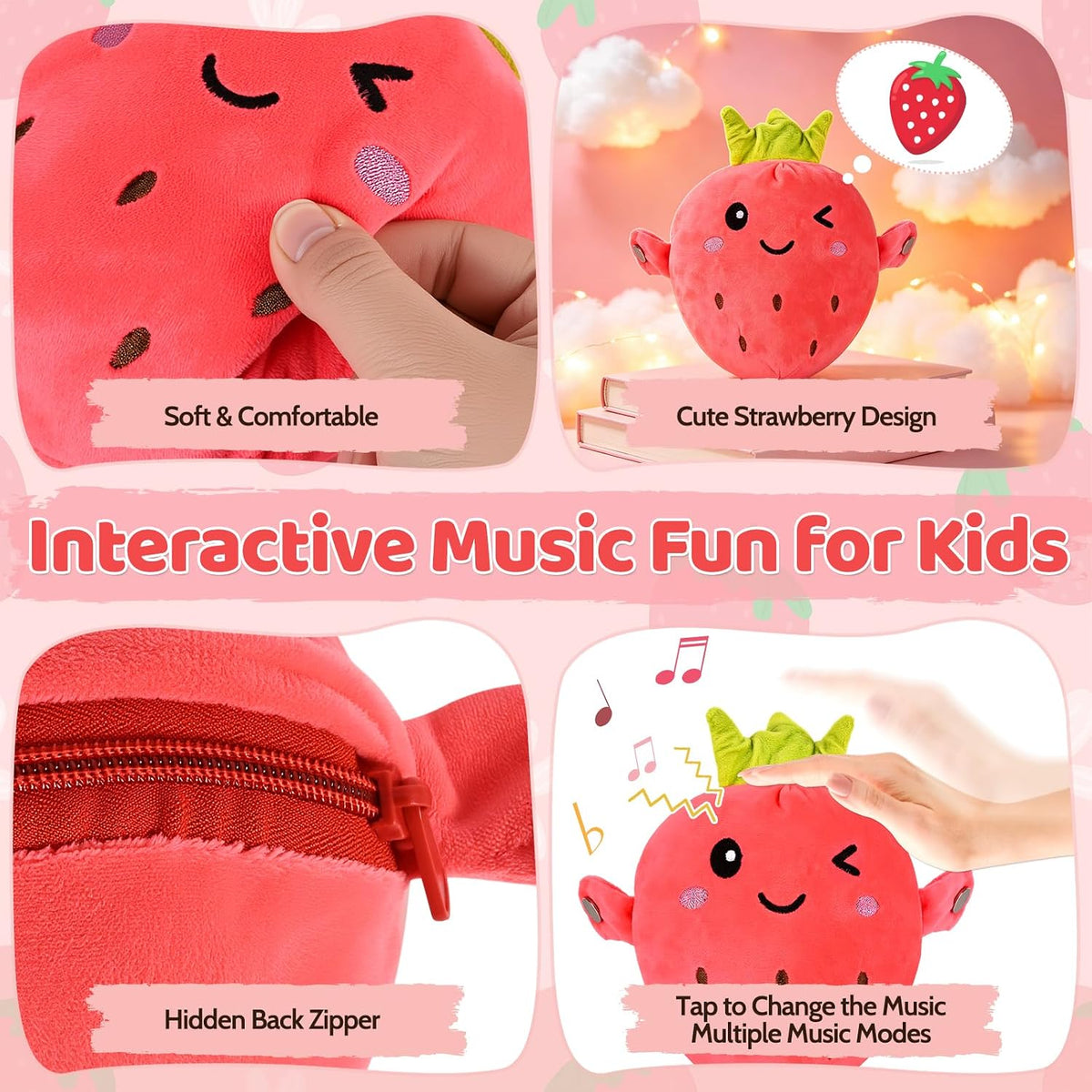Interactive Sensory Musical Plush Toy | Touch Activated Sensors