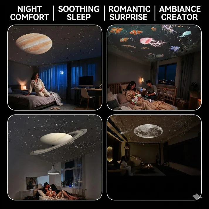 Mini Portable Galaxy Projector Night Light Lamp