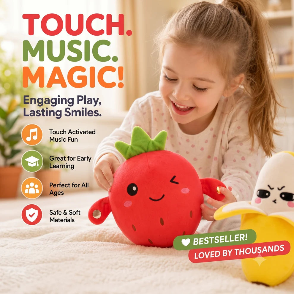 Interactive Sensory Musical Plush Toy | Touch Activated Sensors