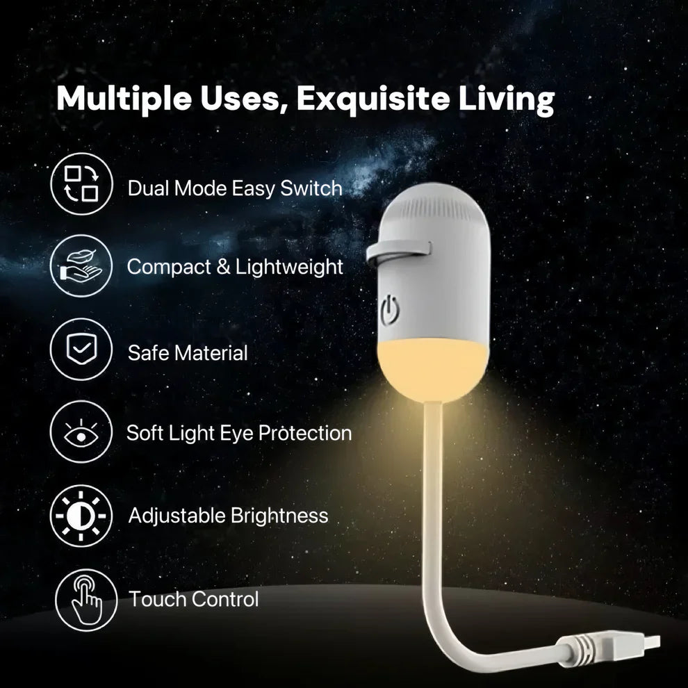 Mini Portable Galaxy Projector Night Light Lamp