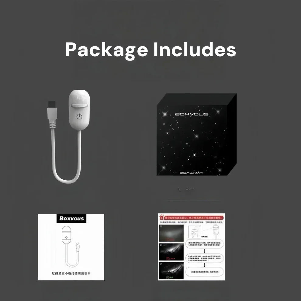 Mini Portable Galaxy Projector Night Light Lamp