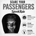 3D Creepy Ghost Face Headrest Covers | Universal fit
