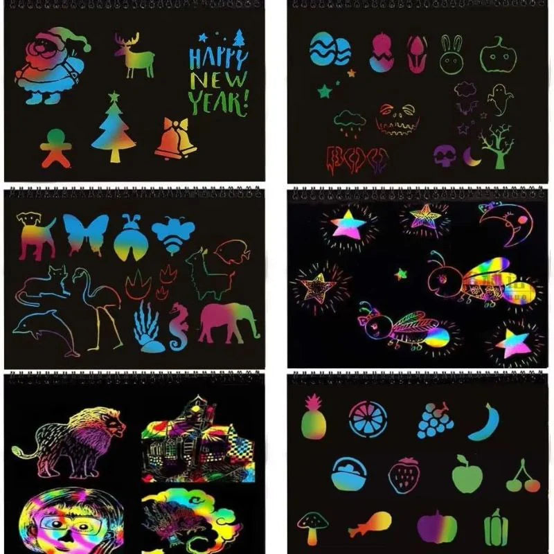 Magical Rainbow Scratch Paper Book