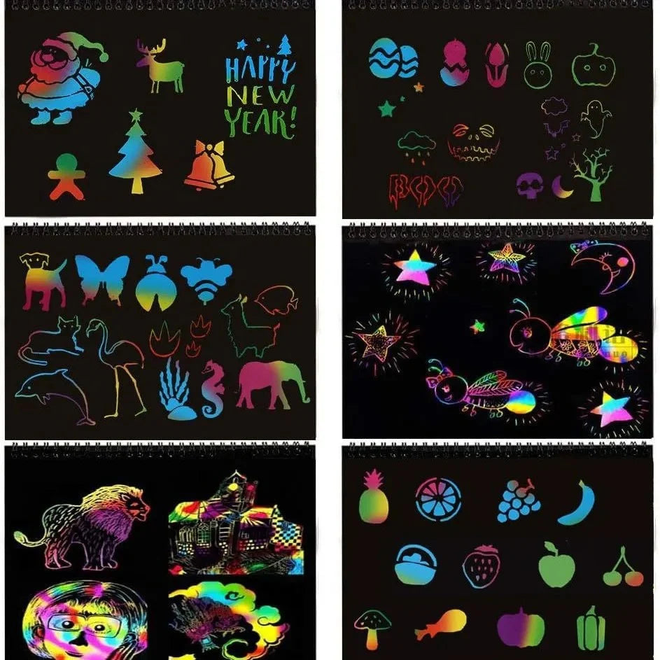 Magical Rainbow Scratch Paper Book