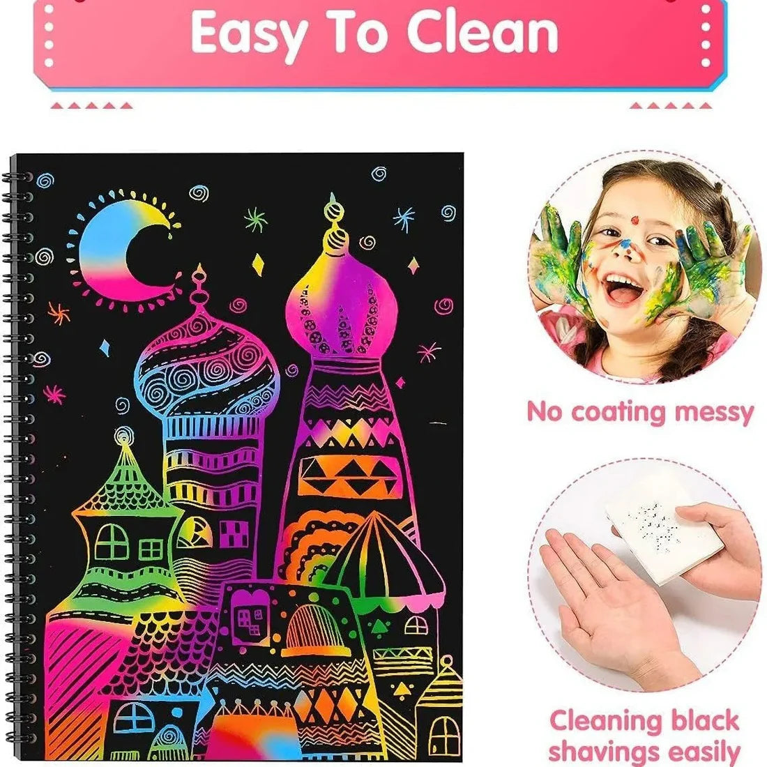 Magical Rainbow Scratch Paper Book