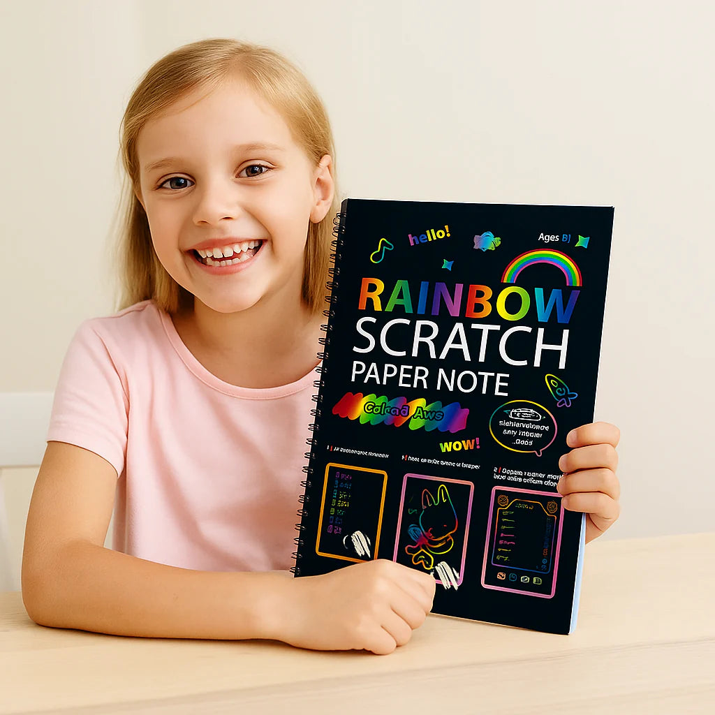 Magical Rainbow Scratch Paper Book