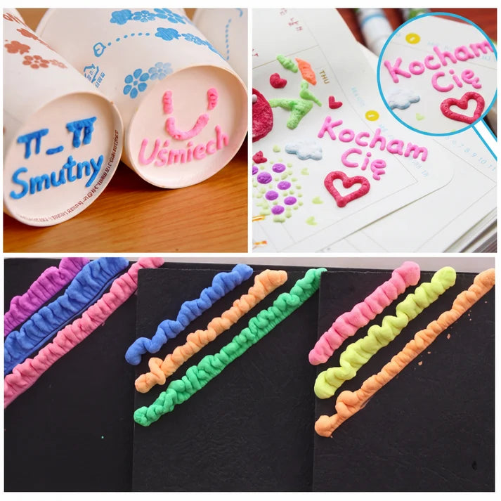 DIY 3D Puffy Popcorn Drawing Pens – Draw in 3D with a Single Stroke!🎄
