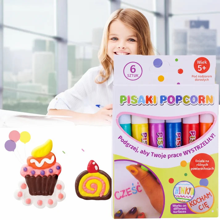 DIY 3D Puffy Popcorn Drawing Pens – Draw in 3D with a Single Stroke!🎄